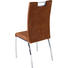 STUHL Mikrofaser Hellbraun - Hellbraun/Weiß, Design, Textil/Metall (43/101/63cm) - Carryhome