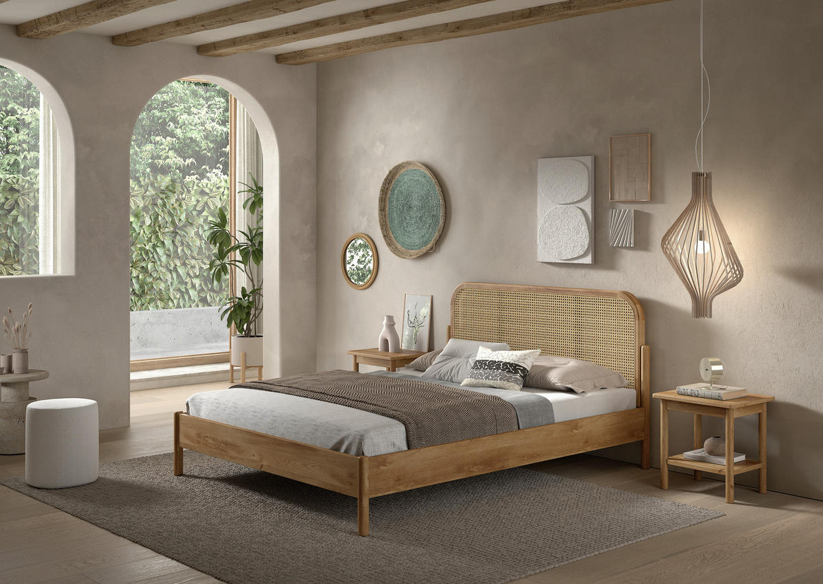 BETT 160/200 cm  in Eichefarben  - Eichefarben, MODERN, Holz/Holzwerkstoff (160/200cm) - MID.YOU
