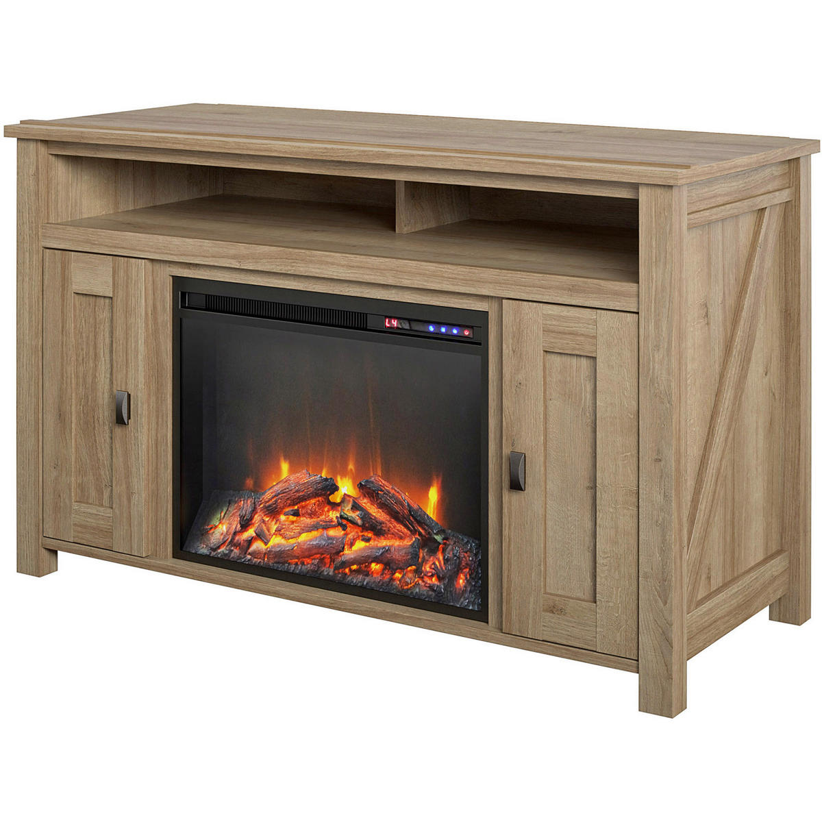 LOWBOARD Farmington  in 121/75/40 cm  - Eichefarben/Schwarz, Design, Holzwerkstoff/Metall (121/75/40cm) - MID.YOU