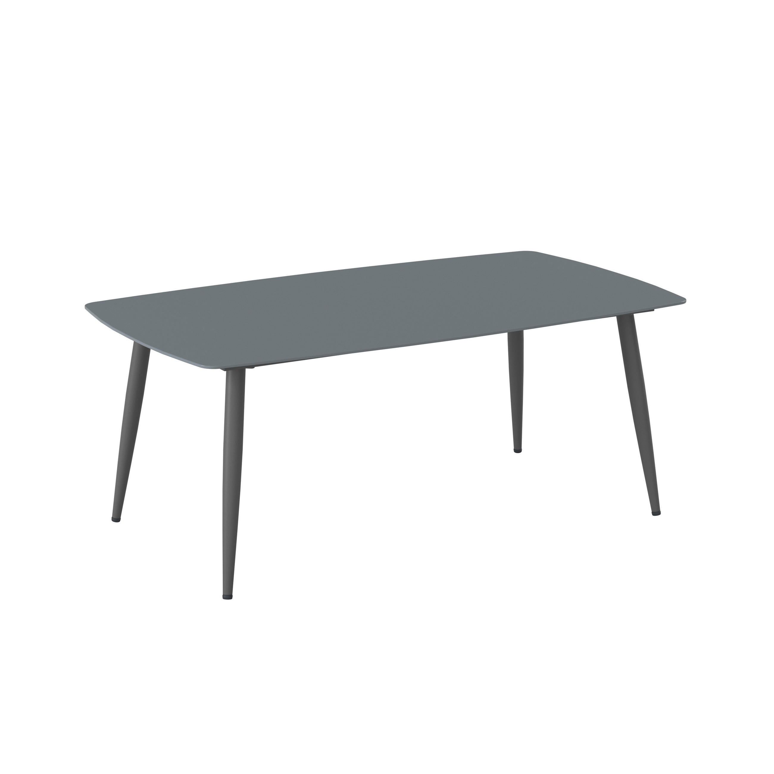 LOUNGETISCH Metall, Glas Dunkelgrau rechteckig  - Dunkelgrau, Modern, Glas/Metall (105/40/60cm) - Ambia Garden