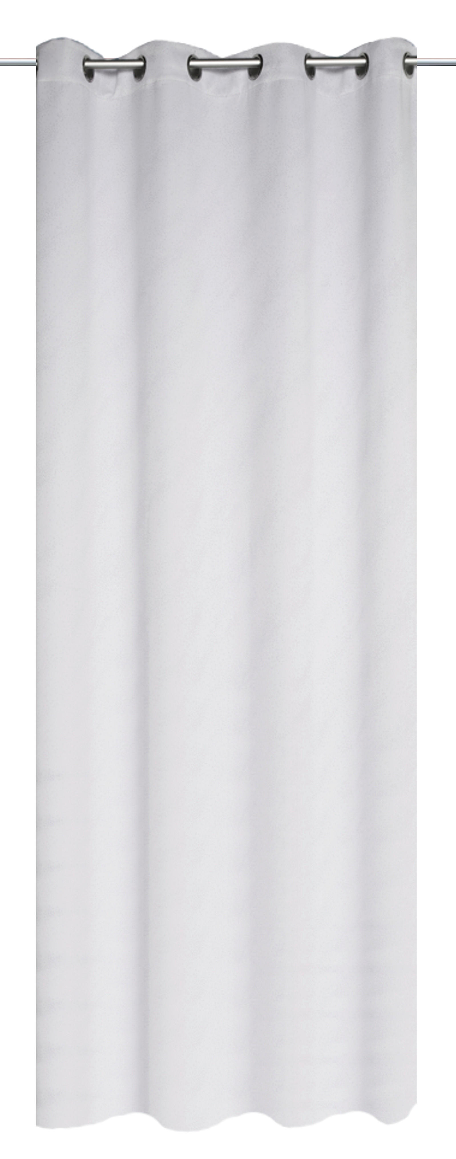 ÖSENSCHAL GALAXY blickdicht 135/245 cm   - Weiß, Basics, Textil (135/245cm)