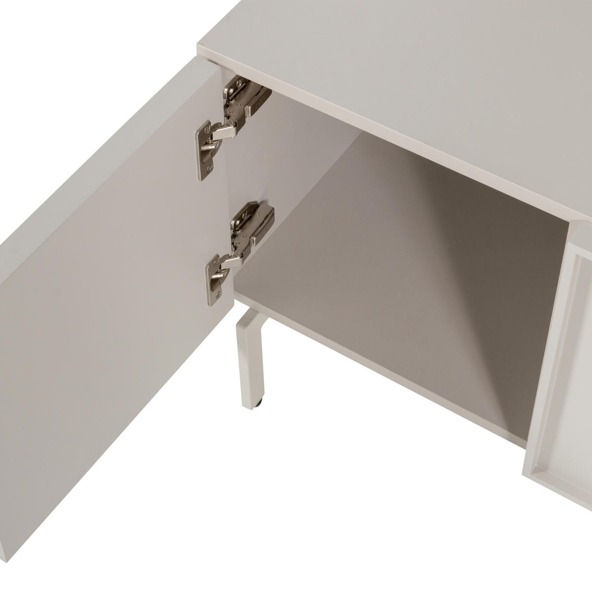 LOWBOARD TOURS 180/51/42 cm 2 Schublade(n) stehend  - Sandfarben, Design, Holzwerkstoff/Metall (180/51/42cm) - Livetastic