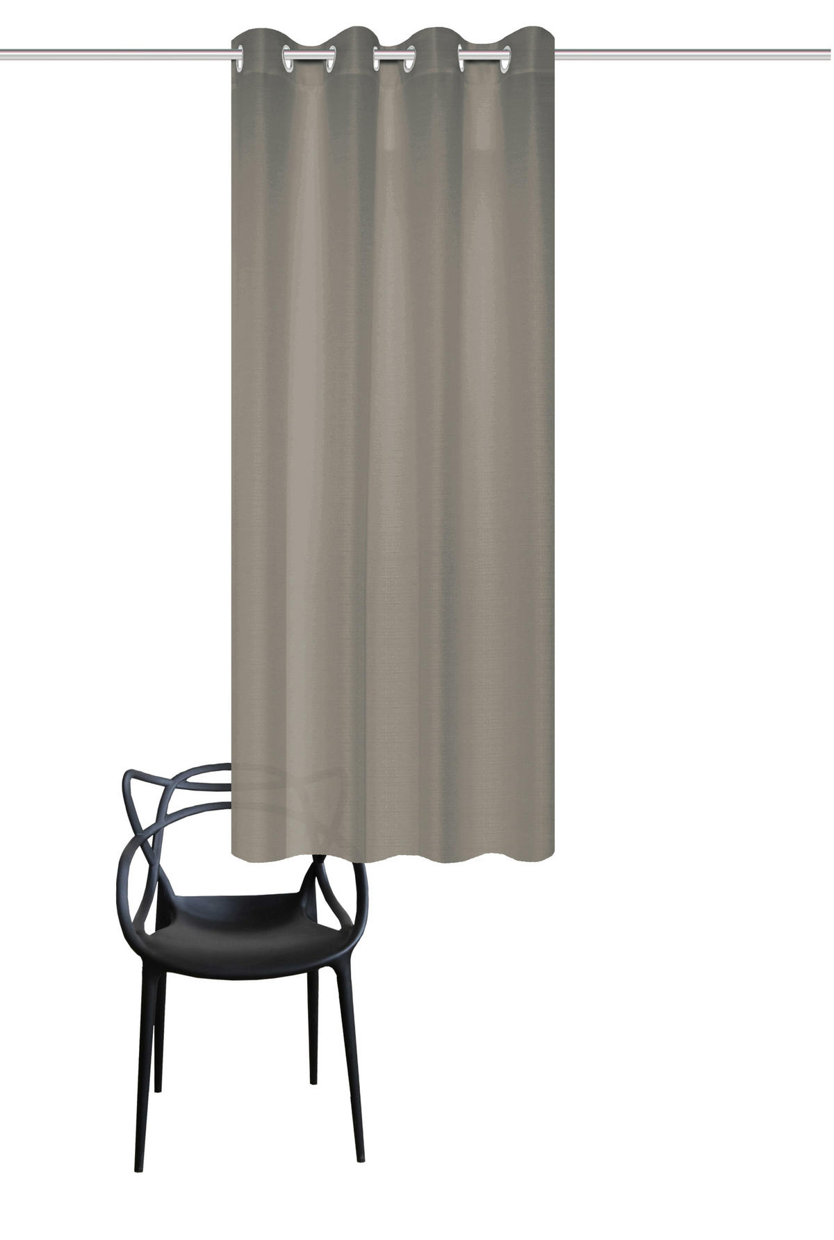 ÖSENSCHAL BENOGA blickdicht 135/175 cm   - Taupe, Basics, Textil (135/175cm)