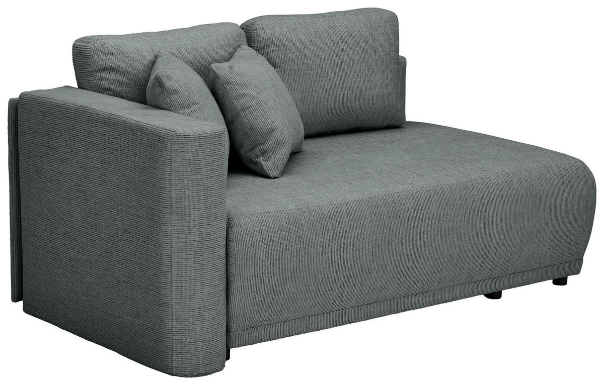CHAISELONGUE Chenille Grau  - Schwarz/Grau, KONVENTIONELL, Kunststoff/Textil (93/73/171cm) - Carryhome