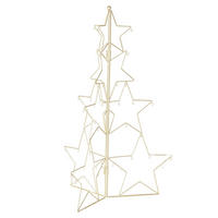 DEKOBAUM  - Goldfarben, Basics, Metall (44,5/44,5/70cm) - Boltze Home