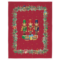 DECKE CHRISTMAS TEDDY 130/170 cm  - Blau/Pastellblau, Basics, Textil (130/170cm) - POZZI AND EASY LIFE