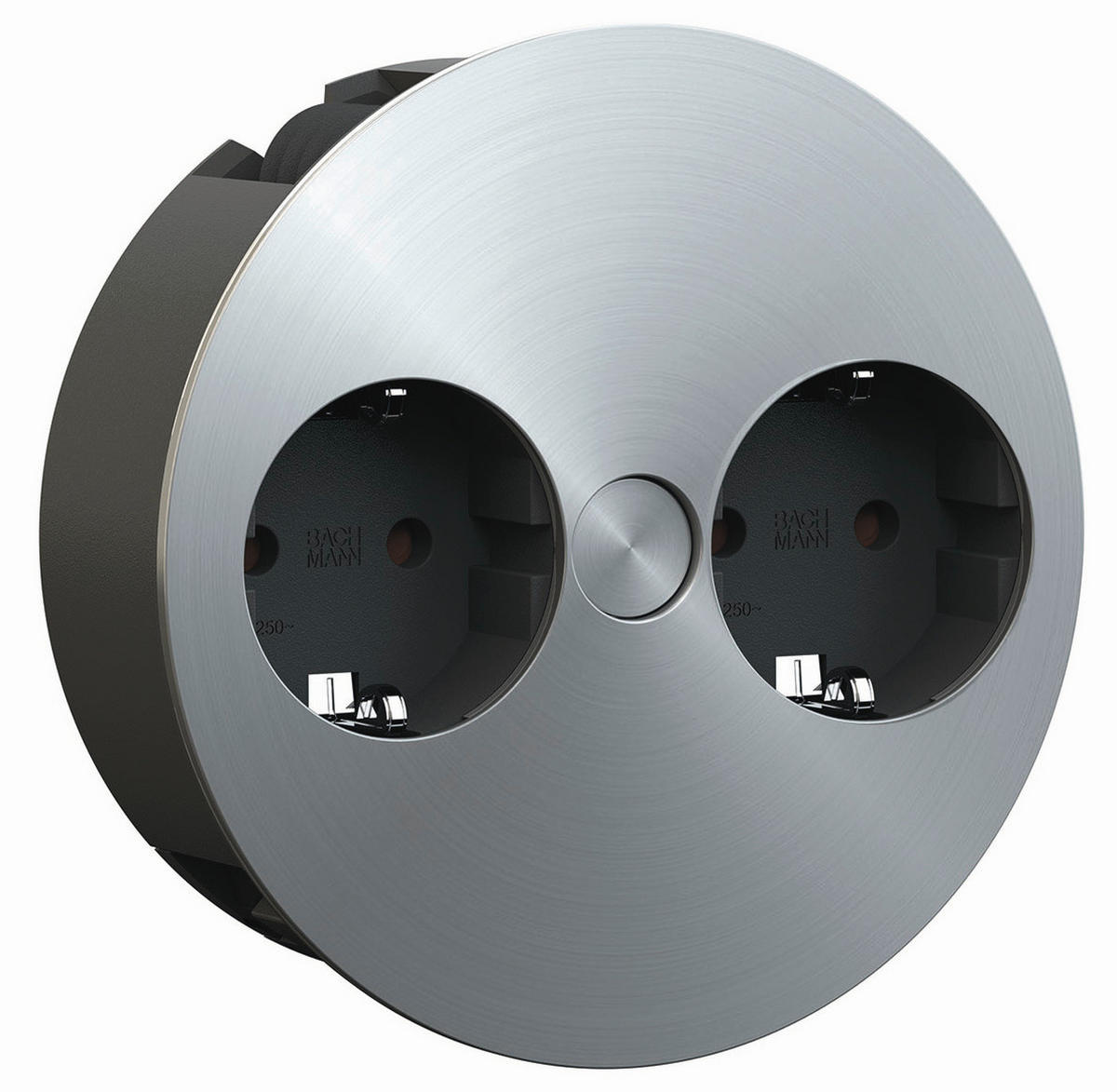 STECKDOSENELEMENT - Edelstahlfarben, Basics, Kunststoff (42,5/11,5/4cm) - HKT