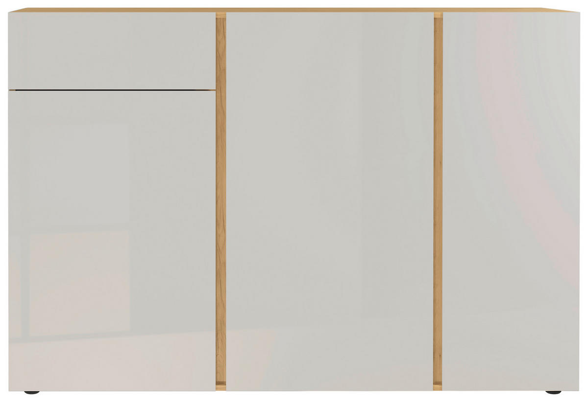 SIDEBOARD  152/103/42 cm 1 Schublade(n)  - Kaschmir/Eichefarben, KONVENTIONELL, Glas/Holzwerkstoff (152/103/42cm)
