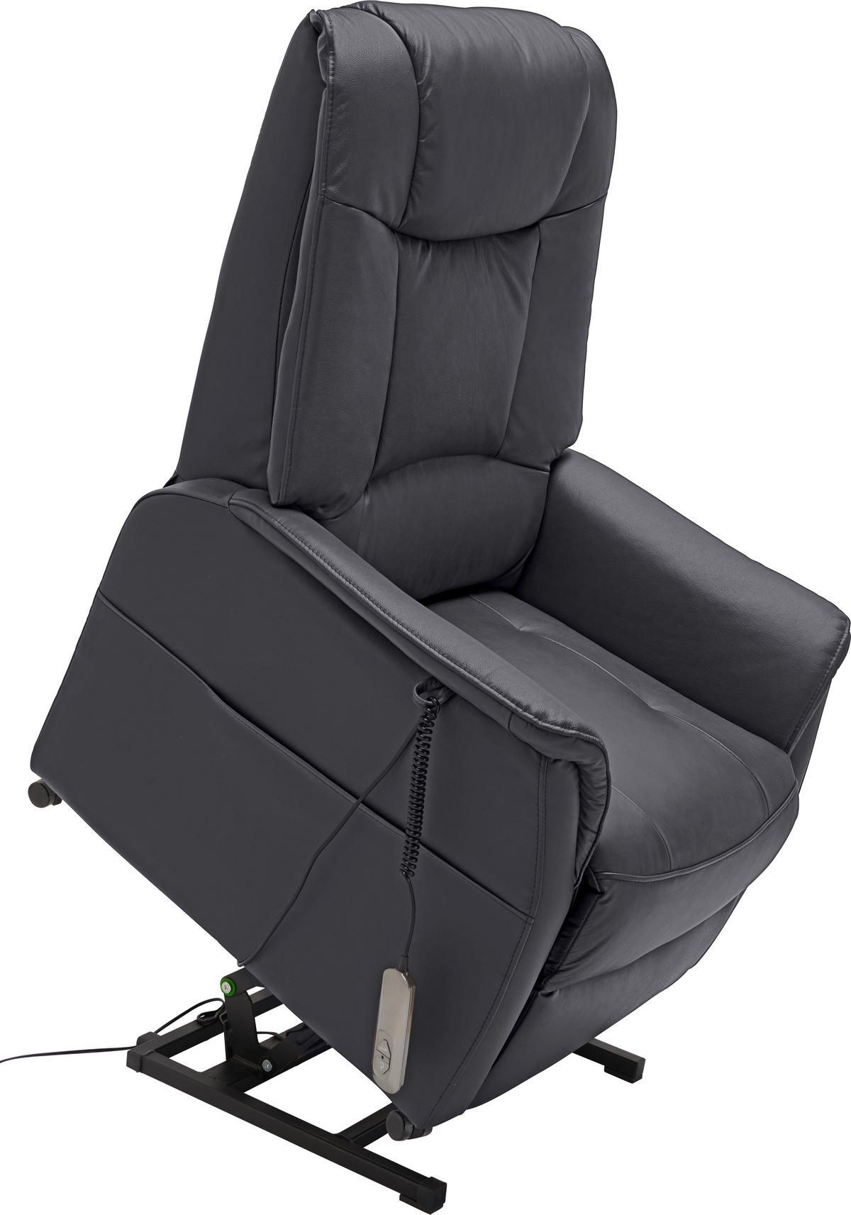 TELEVIZNÍ KŘESLO, dřevo, kov, textil, antracitová - černá/antracitová, Konvenční, kov/dřevo (77/109-85/87-158cm) - Cantus