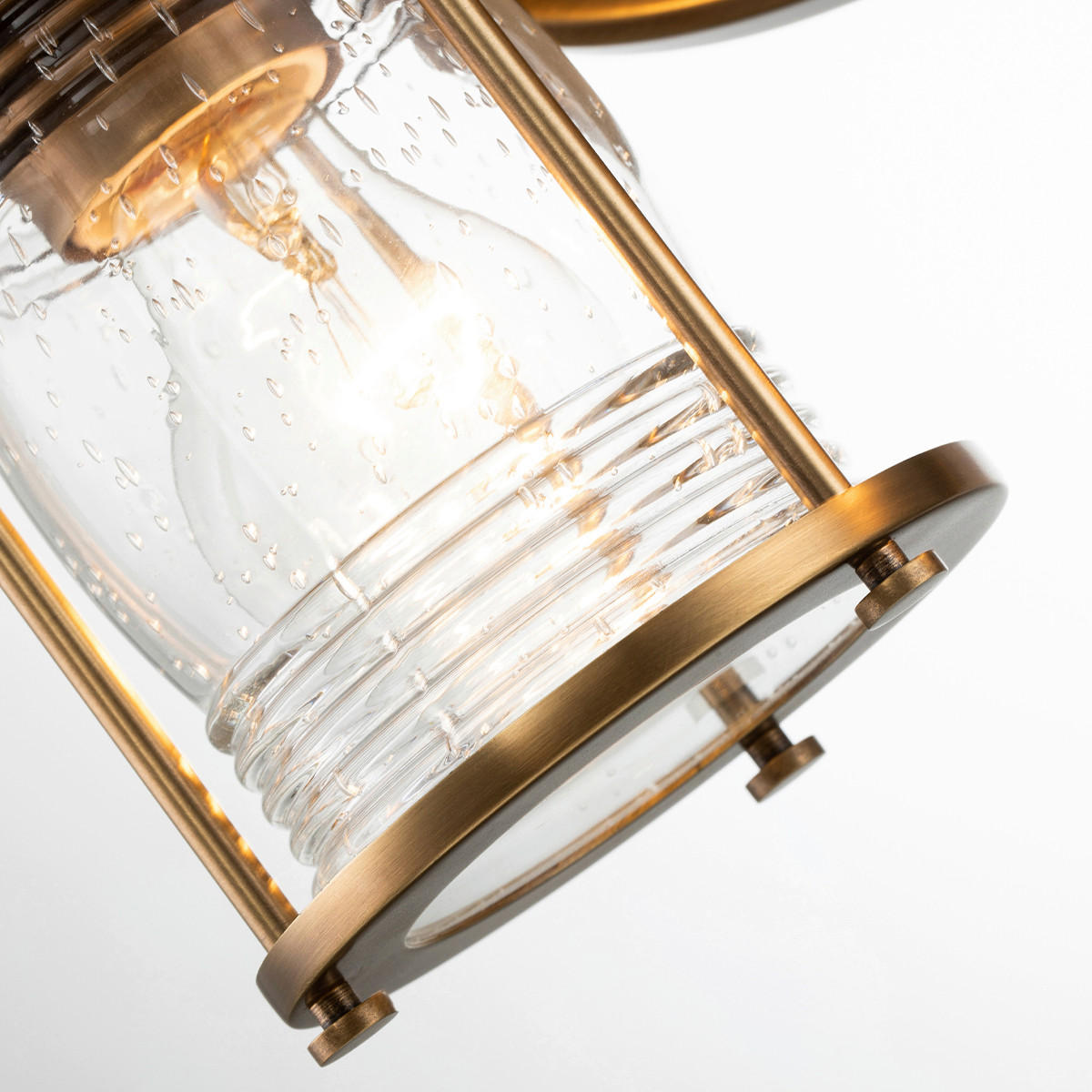 BADEZIMMER-WANDLEUCHTE - Messingfarben, Konventionell, Glas/Metall (20,6/36,2/16,6cm) - Elstead Lighting