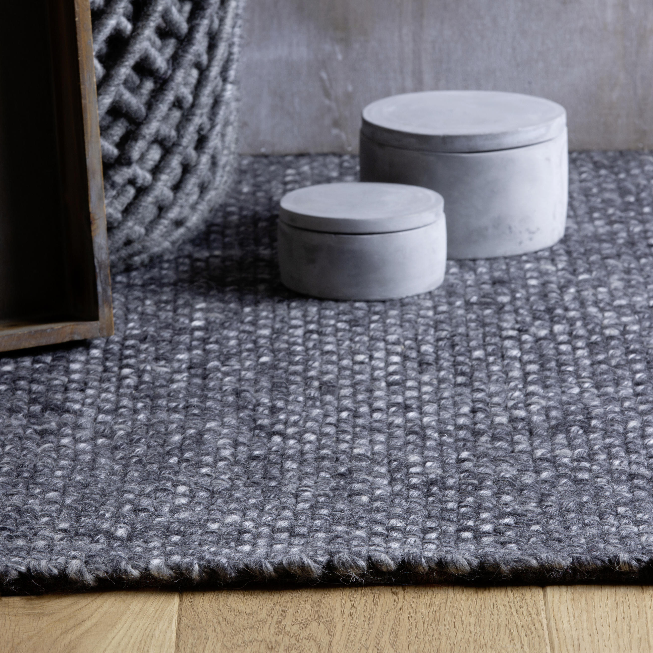 WEBTEPPICH 160/230 cm My Eskil Anthrazit - Anthrazit, Design, Textil (160/230cm) - Obsession