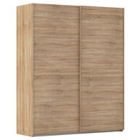 SCHWEBETÜRENSCHRANK  in Sonoma Eiche  - Sonoma Eiche, Design, Holzwerkstoff/Kunststoff (181/223/68cm) - Novel