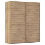 SCHWEBETÜRENSCHRANK  in Sonoma Eiche  - Sonoma Eiche, Design, Holzwerkstoff/Kunststoff (181/223/68cm) - Novel