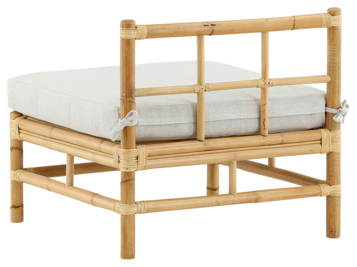 LOUNGESOFA 71,5/71/75 cm Bambus, Rattan  - Hellbraun, KONVENTIONELL, Holz (71,5/71/75cm) - Gardenson