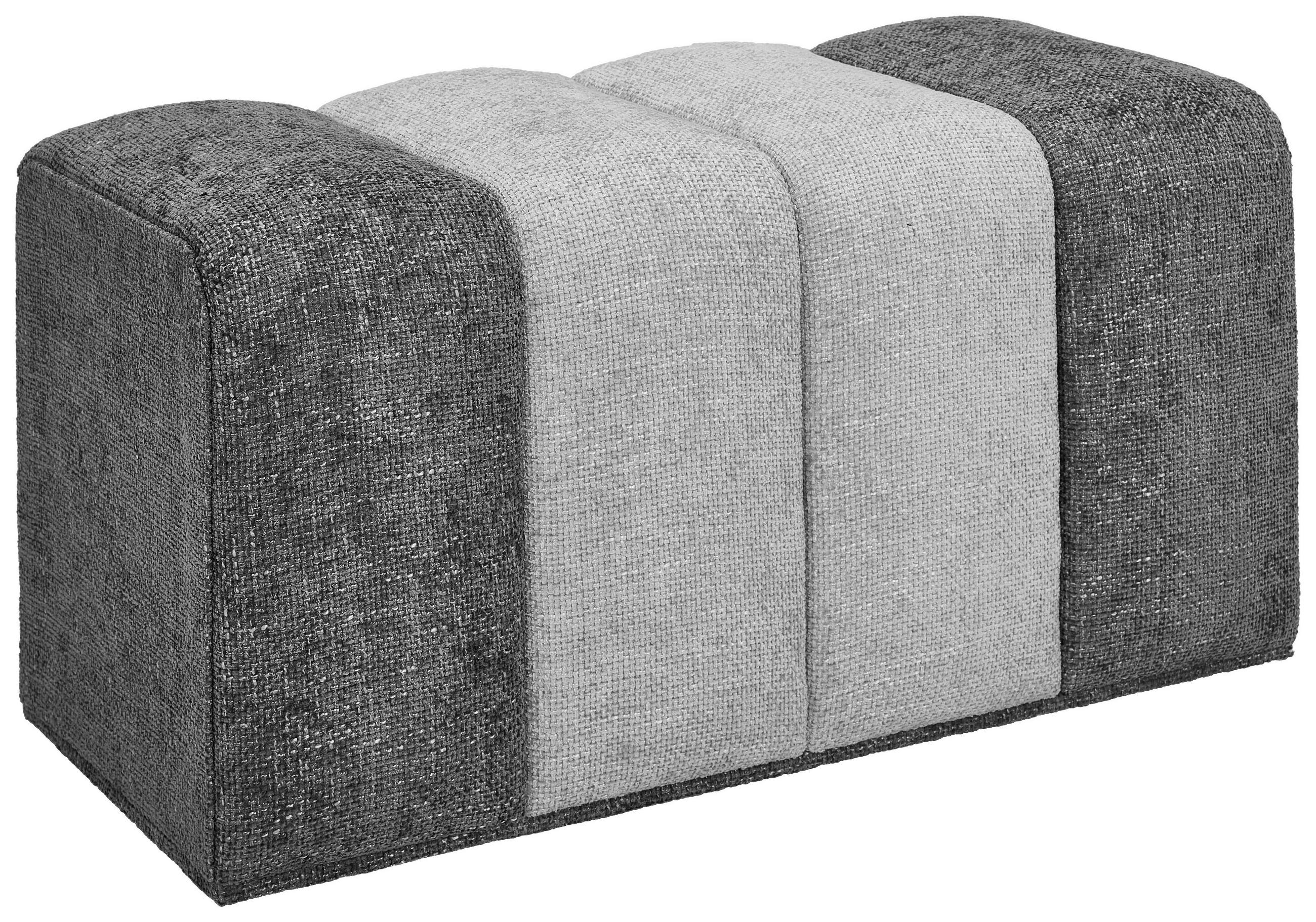 Xora Hockerbank Dunkelgrau 84x45x45 cm