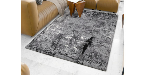 WEBTEPPICH 65/130 cm Timeline Quantum Grau, Hellgrau, Dunkelgrau - Dunkelgrau/Hellgrau, Design, Textil (65/130cm) - Novel