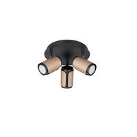 STRAHLER 30/16 cm   - Schwarz/Braun, KONVENTIONELL, Metall (30/16cm) - Trio Leuchten