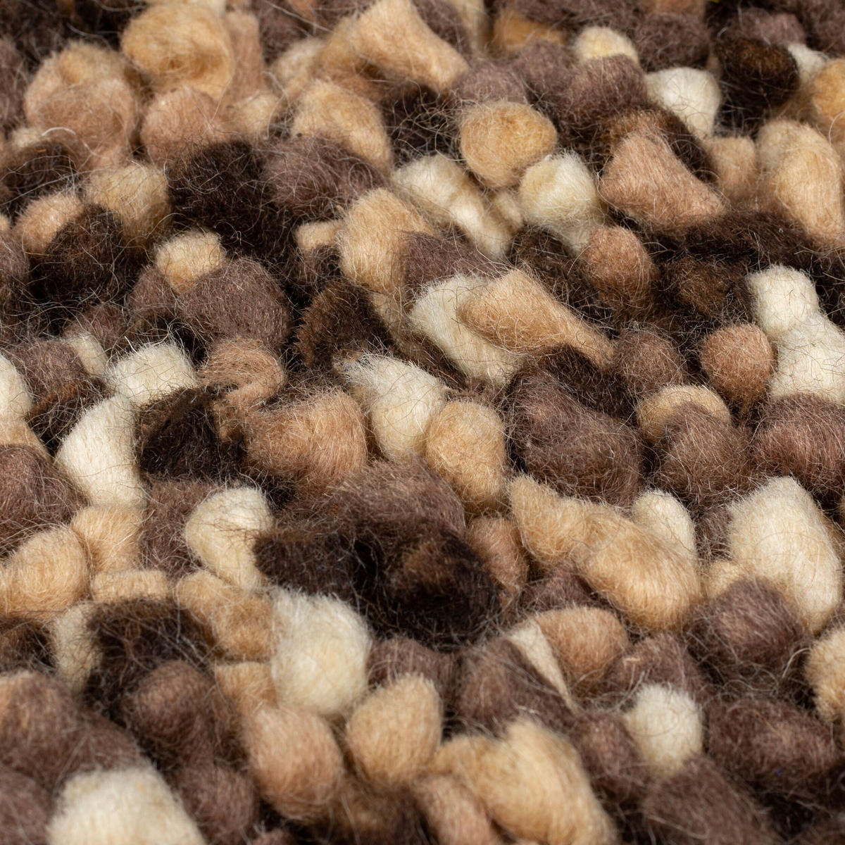 HANDWEBTEPPICH 120/170 cm UDON WOOL Braun  - Braun, KONVENTIONELL, Textil (120/170cm)