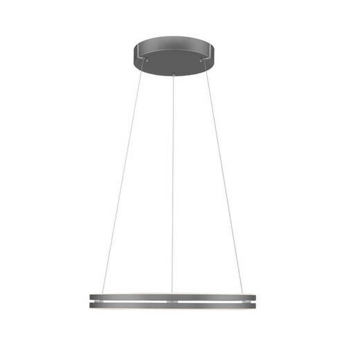 VISEČA LED-SVETILKA  Pure-Loop /2400 lm/2700-5000 K/230 V/ - siva, Design, kovina/umetna masa (70.1/70.1/40-350cm)