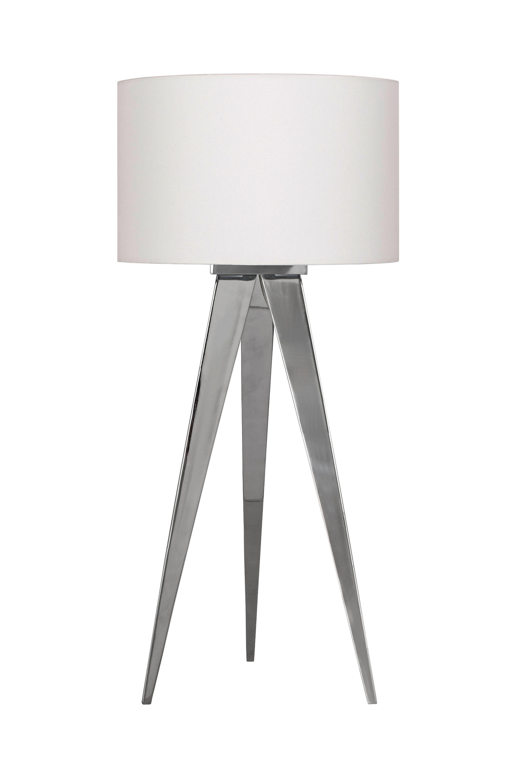 TISCHLEUCHTE 61,5/28 cm   - Chromfarben, Basics, Kunststoff/Metall (61,5/28cm) - Näve