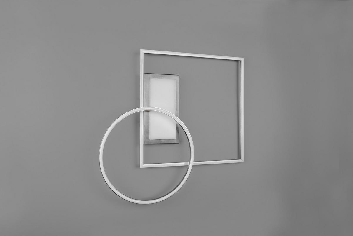 LED PLAFONJERA - boja nikla, Dizajnerski, metal (64,5/9,0/86,5cm)