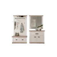 GARDEROBE 4-teilig  in 224/201/45 cm  - Hellbraun/Pinienfarben, Design, Holzwerkstoff (224/201/45cm) - MID.YOU