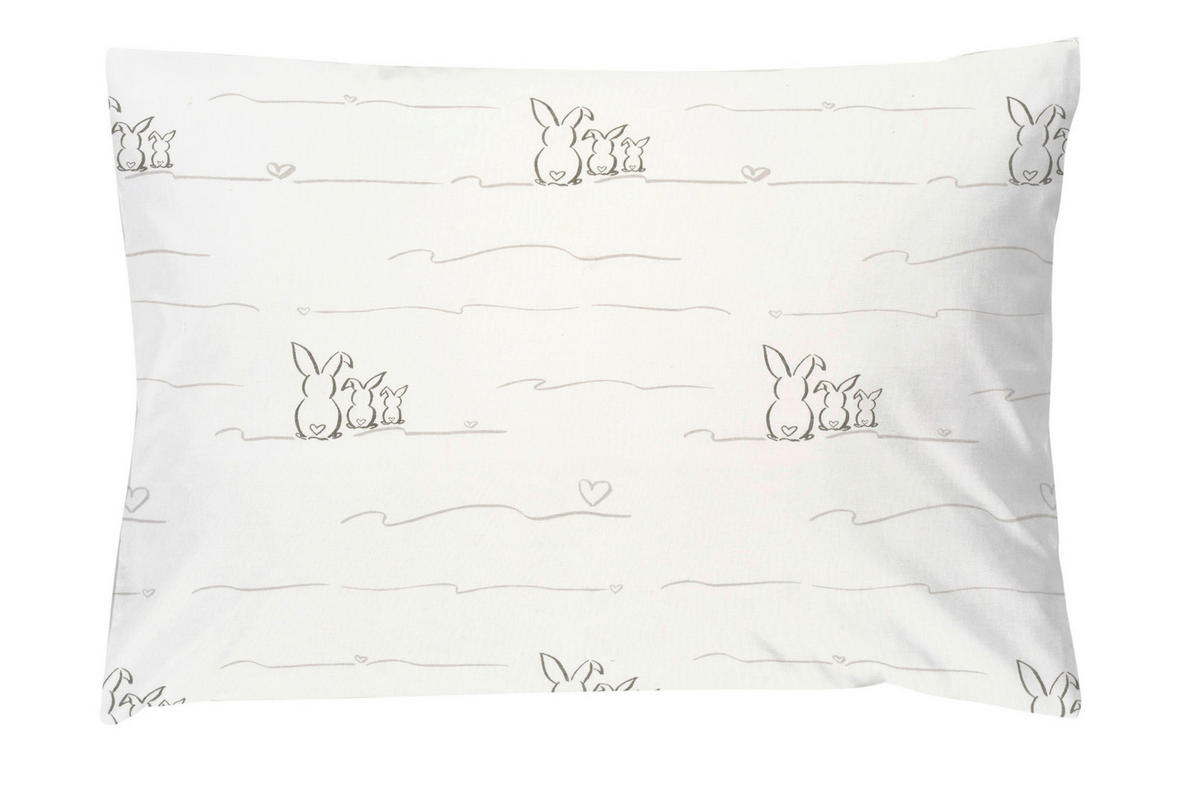 BABYBETTWÄSCHE  - Dunkelgrau/Hellgrau, Basics, Textil (100/135/2cm) - Alvi
