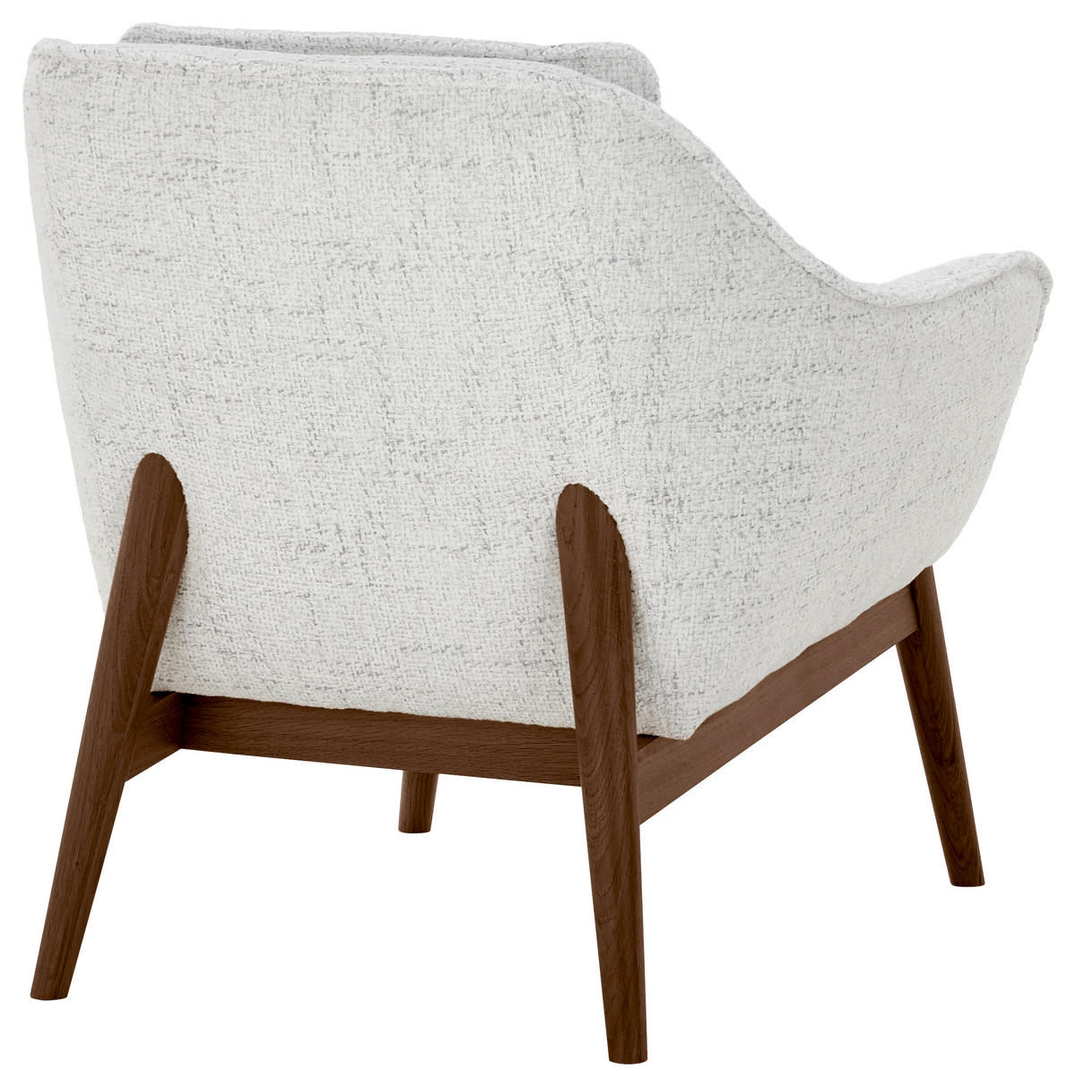 SESSEL in Chenille Hellgrau  - Dunkelbraun/Hellgrau, KONVENTIONELL, Holz/Textil (77/90/85cm) - SetOne by Musterring