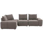 ECKSOFA in Velours Dunkelblau  236/326 cm  - Schwarz/Dunkelblau, Design, Kunststoff/Textil (236/326cm) - Xora