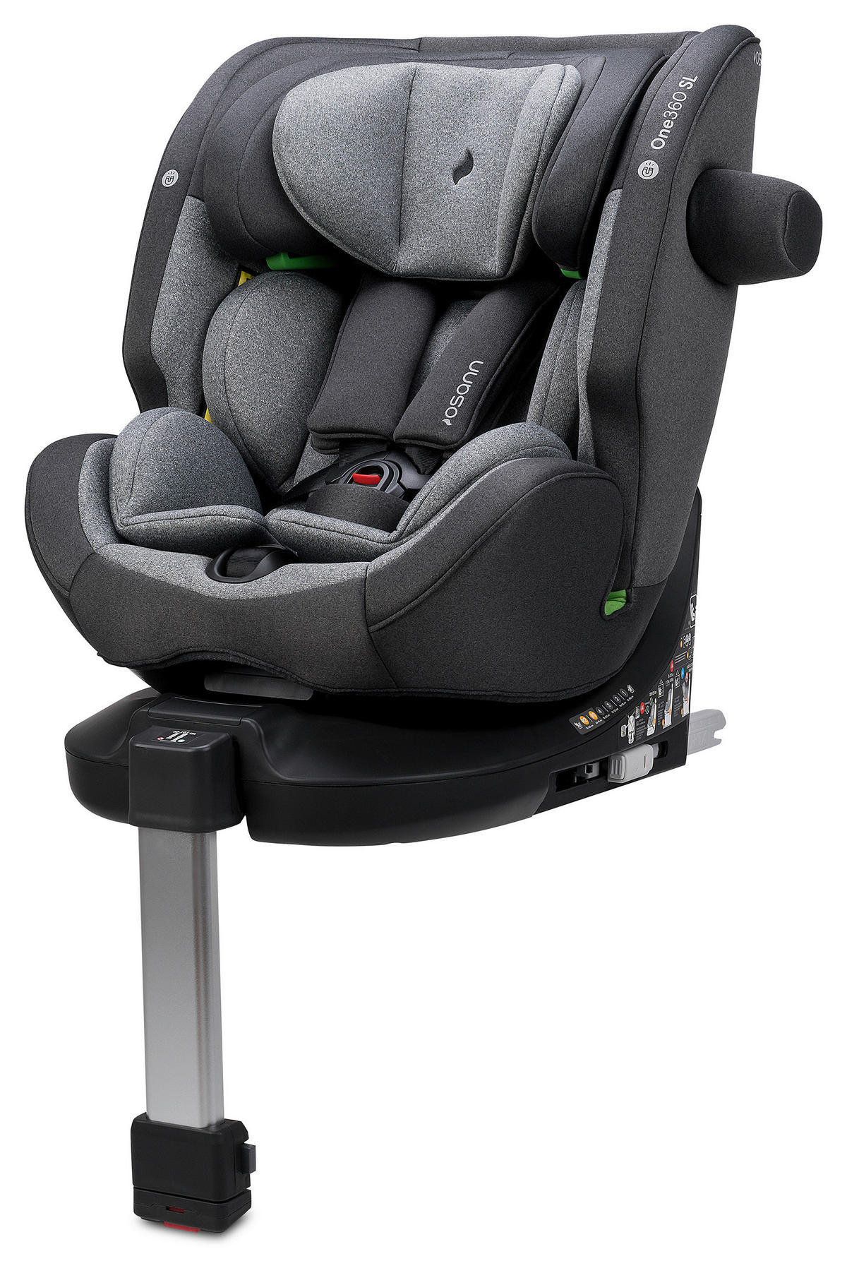 REBOARDER-KINDERSITZ One 360 SL  - Grau, Basics, Kunststoff (48/43cm) - Osann