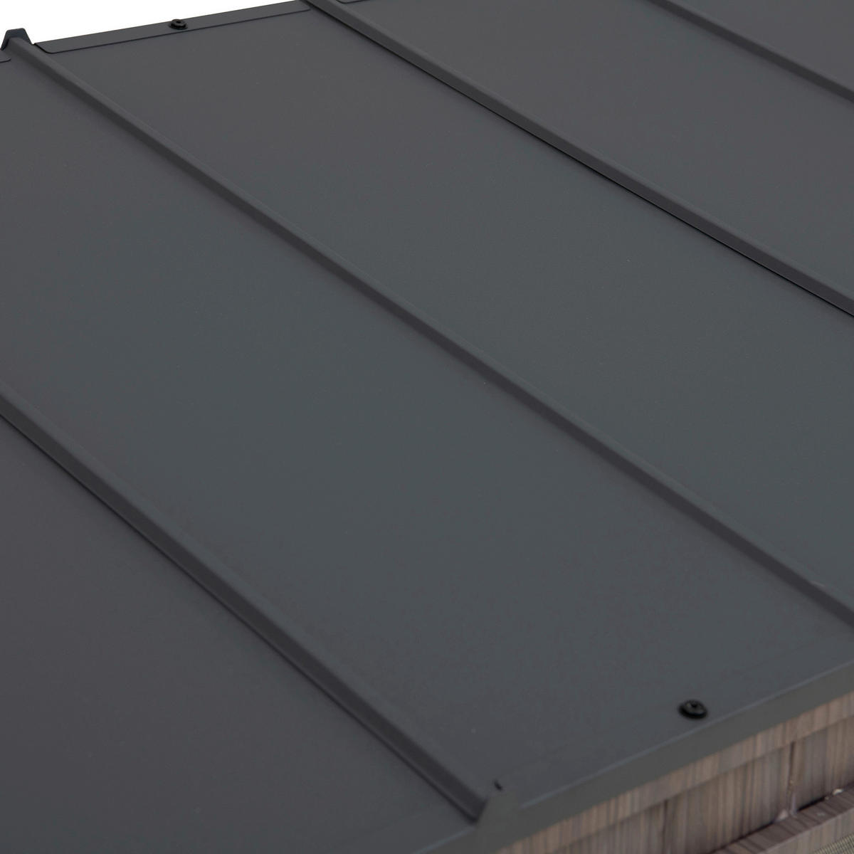 GARTENHAUS - Anthrazit/Dunkelbraun, Basics, Metall (220/226/94cm) - Modante