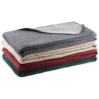 DOMÁCÍ DEKA, bavlna, 150/200 cm - šedá/barvy stříbra, Basics, textil (150/200cm) - Novel