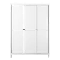 ORMAR ZA ODJEĆU bijela   - bijela/srebrne boje, Moderno, metal/drvo (155/210/60cm)