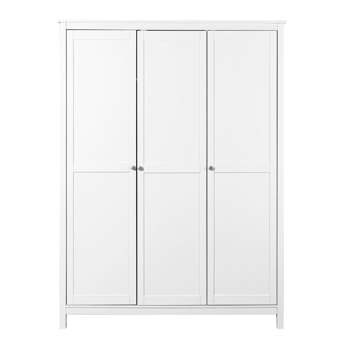 ORMAR ZA ODJEĆU bijela   - bijela/srebrne boje, Moderno, metal/drvo (155/210/60cm)