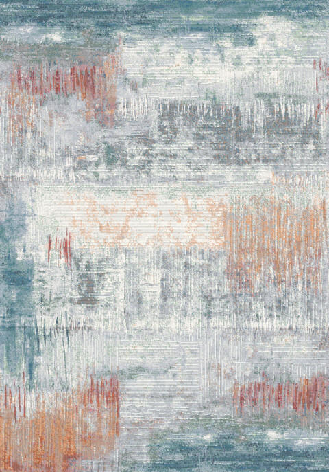 WEBTEPPICH 133/195 cm Catania Blau, Grau, Weiß  - Blau/Weiß, Design, Textil (133/195cm) - Novel