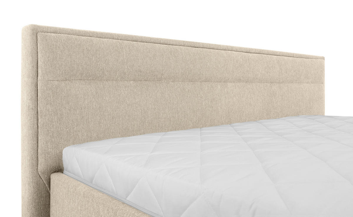 POLSTERBETT Lattenrost, Bettkasten Beige 140/200 cm  - Beige, MODERN, Holz/Kunststoff (140/200cm) - MID.YOU