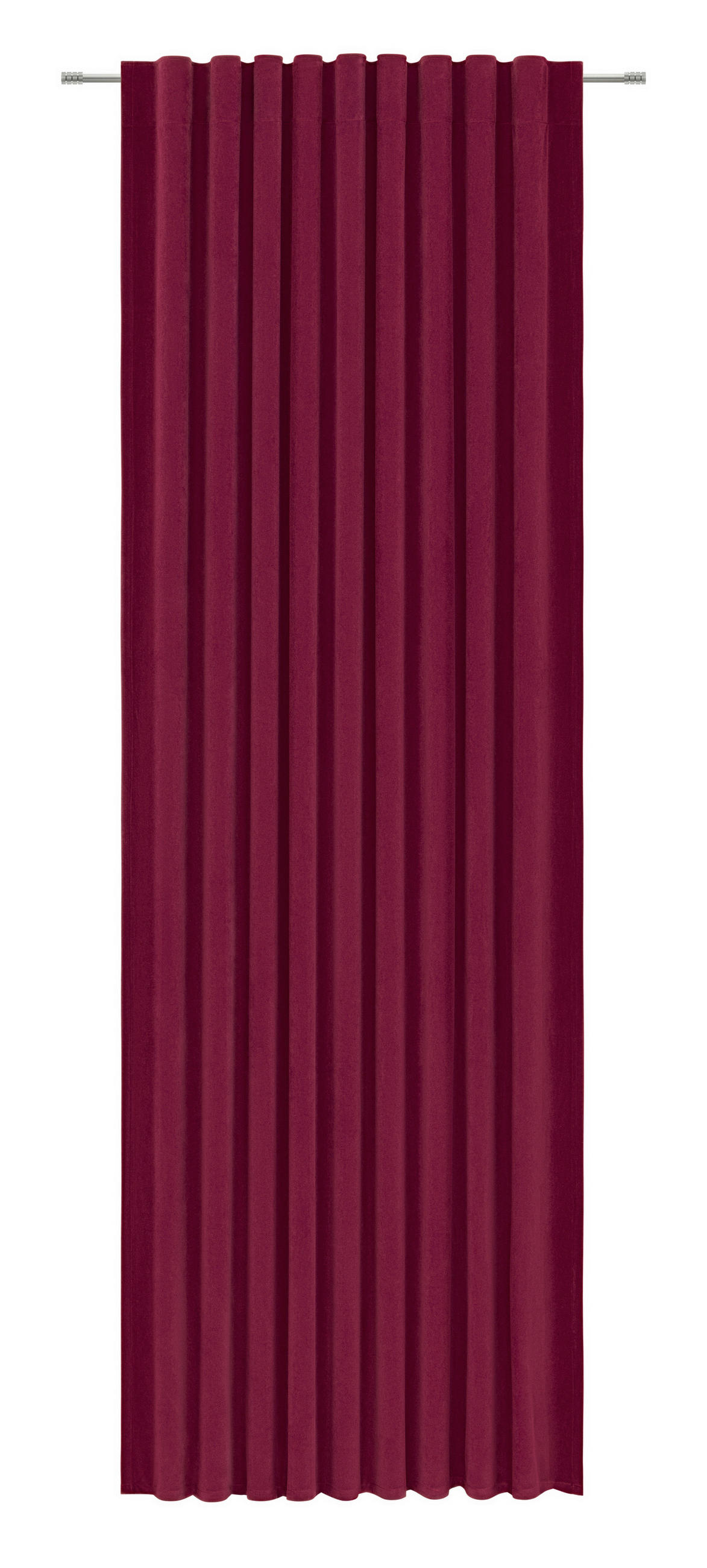 FERTIGVORHANG  - Dunkelrot, Basics, Textil (140/245cm) - Esposa