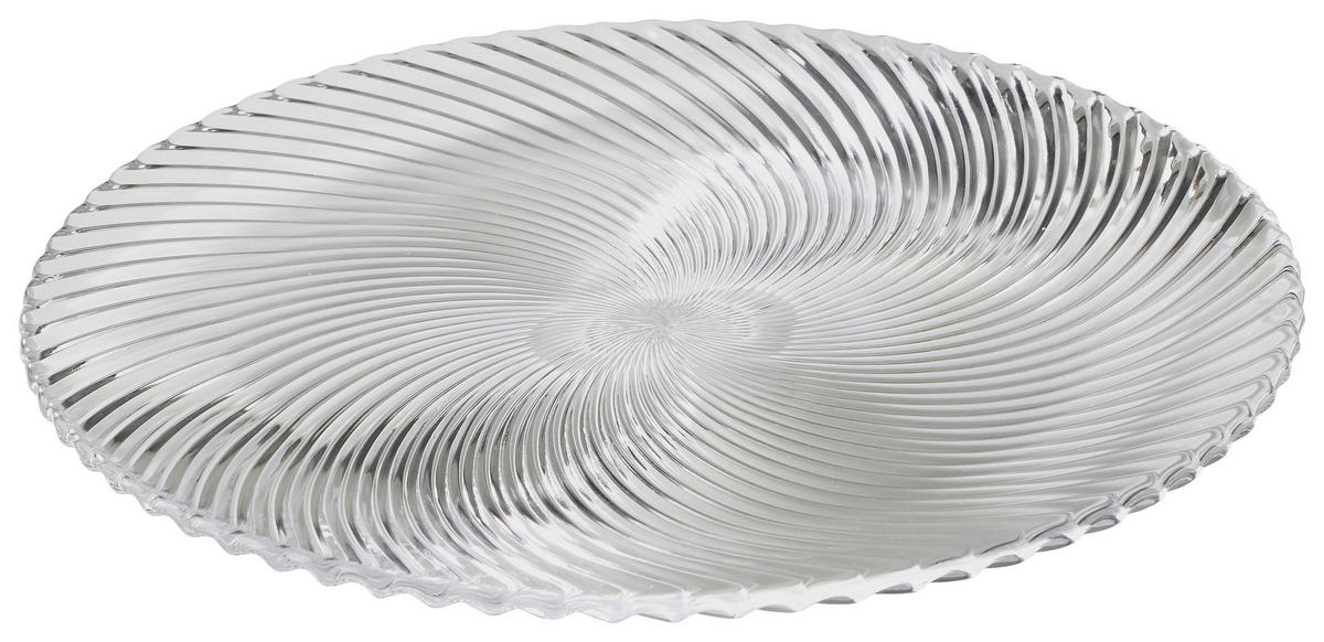 DEKORATIVNI KROŽNIK   steklo  32 cm        - prozorno, Basics, steklo (32cm) - Nachtmann