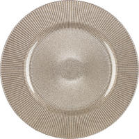PLATZTELLER 34 cm  - Hellbraun, Konventionell, Glas (34cm) - Novel