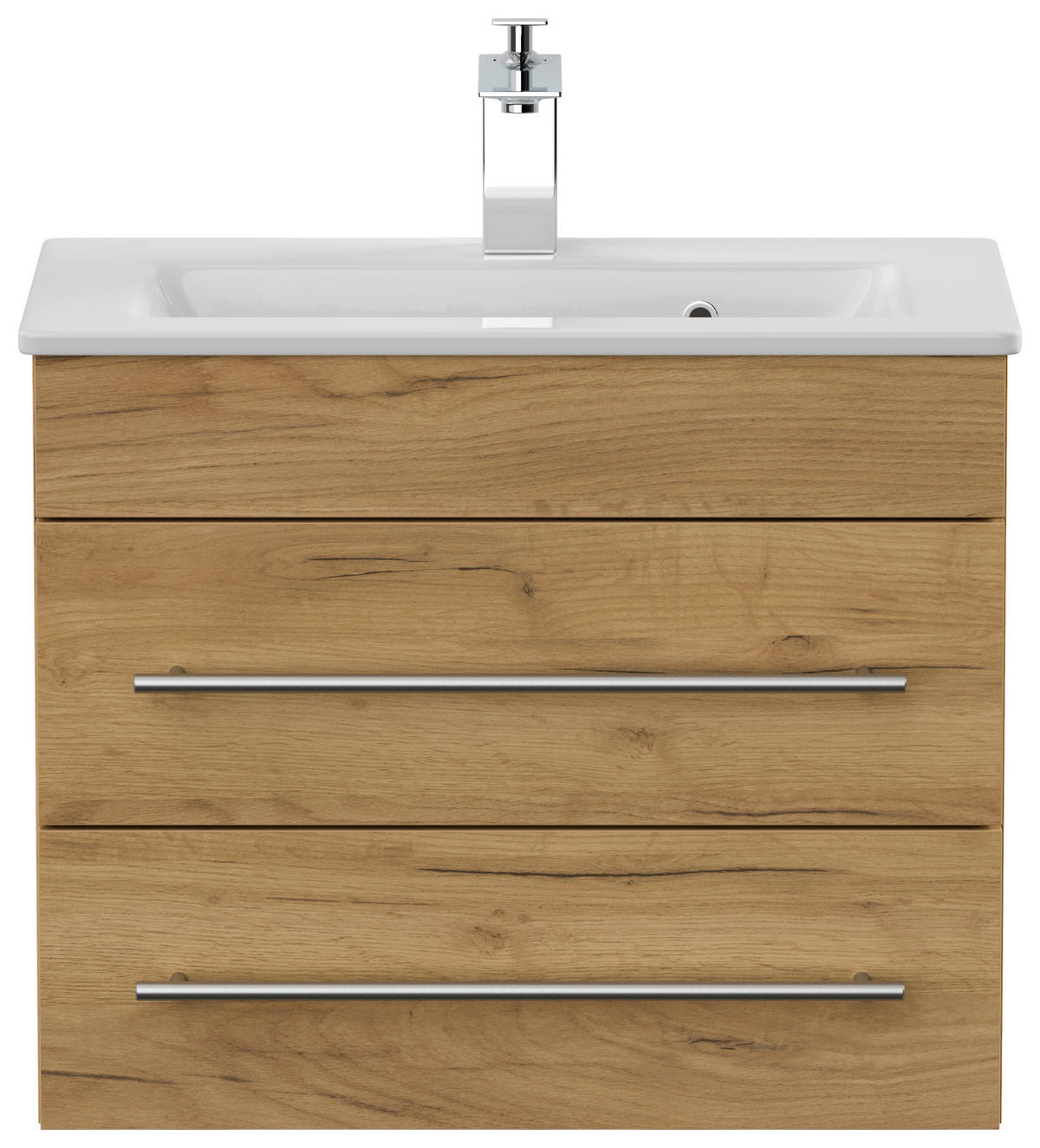 BADEZIMMER  in 60,6 cm  - Eichefarben/Silberfarben, MODERN, Keramik/Holzwerkstoff (60,6cm) - MID.YOU
