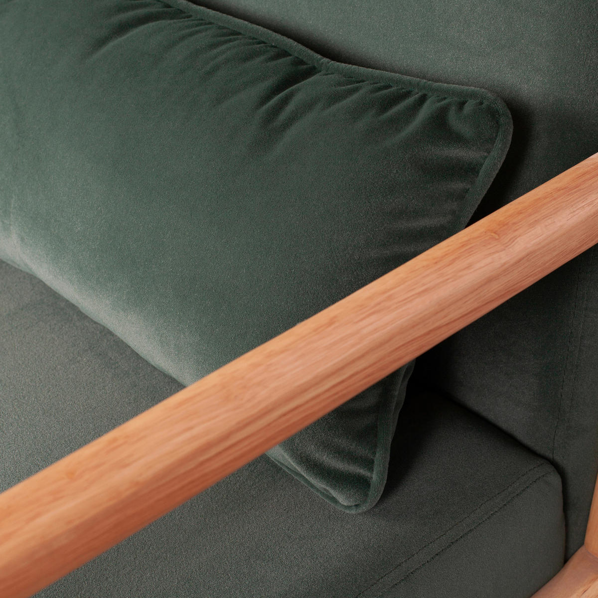 SESSEL in Samt Grün  - Grün, Design, Holz/Textil (67/75/82cm) - Livetastic