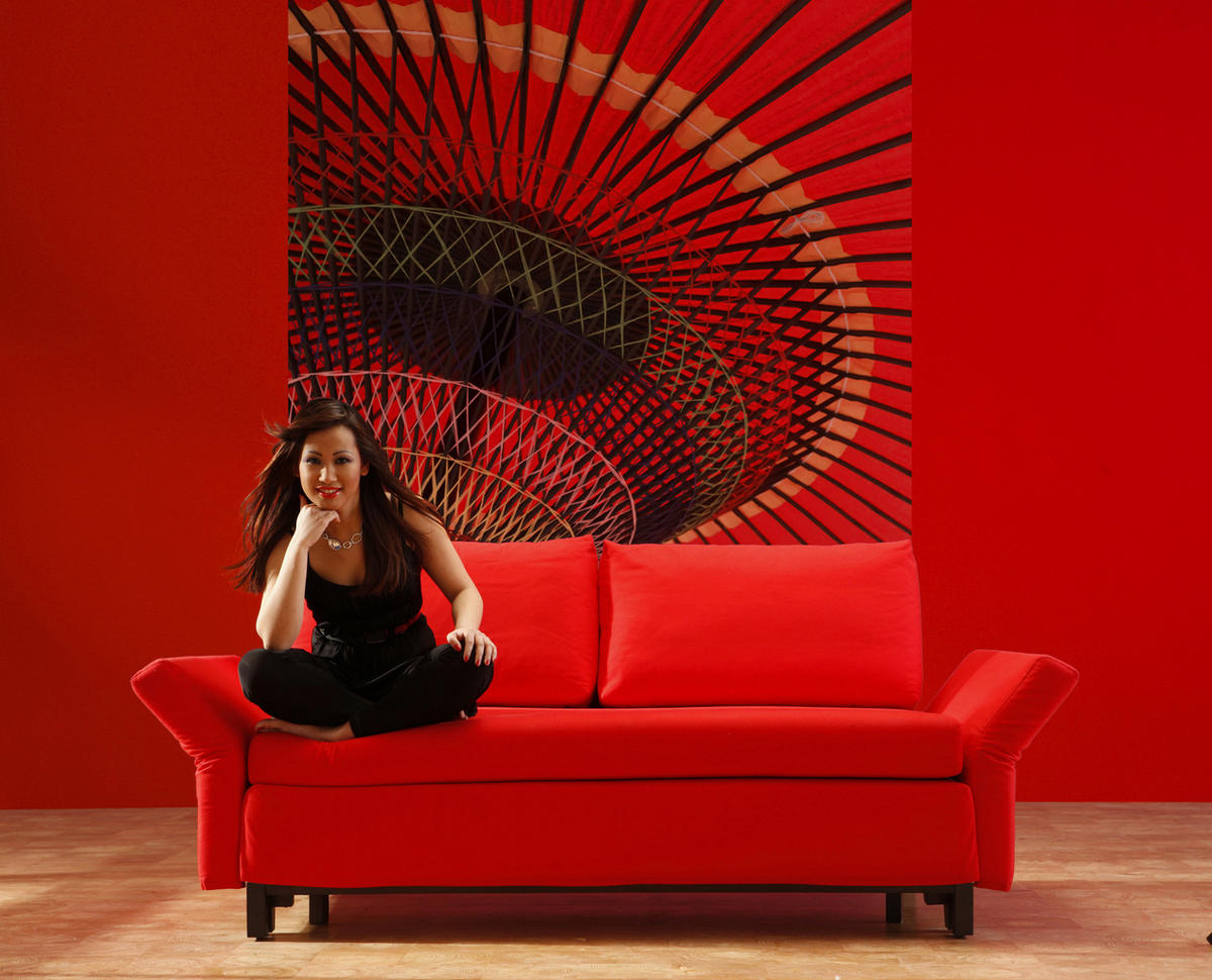 VLIESTAPETE  - Rot, Basics (150/250cm) - Xora