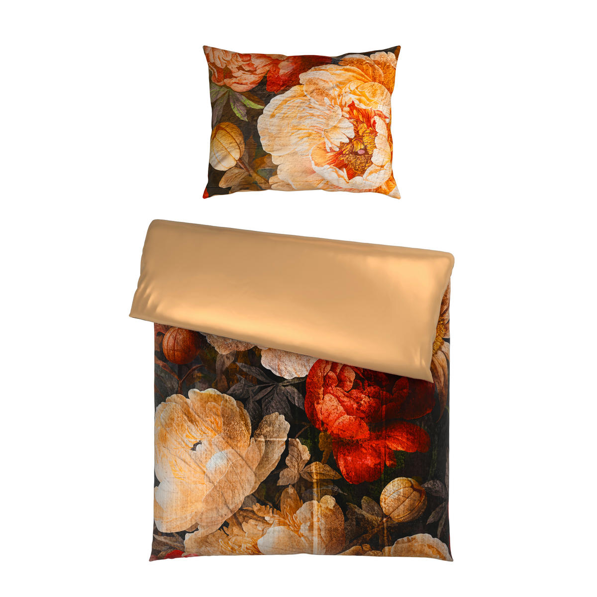 OBOJSTRANNÁ POSTEĽNÁ BIELIZEŇ, satén, béžová, 140/200 cm - béžová, textil (140/200cm) - Esposa