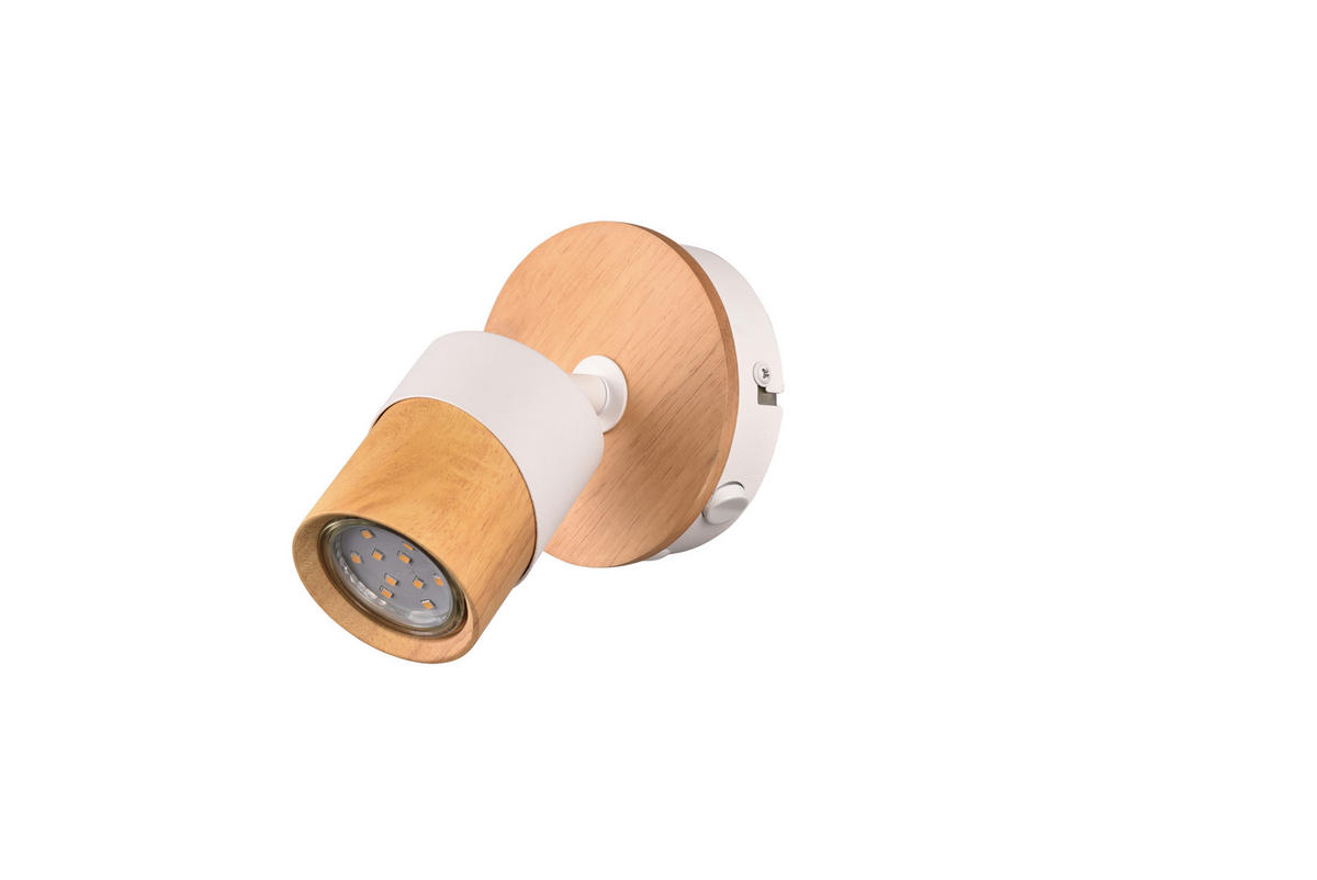STRAHLER - Weiss/Braun, Natur, Holz/Metall (11/13,5/15cm)