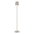 AKKU-STEHLEUCHTE 22/130 cm - Sandfarben, Design, Kunststoff/Metall (22/130cm) - Novel