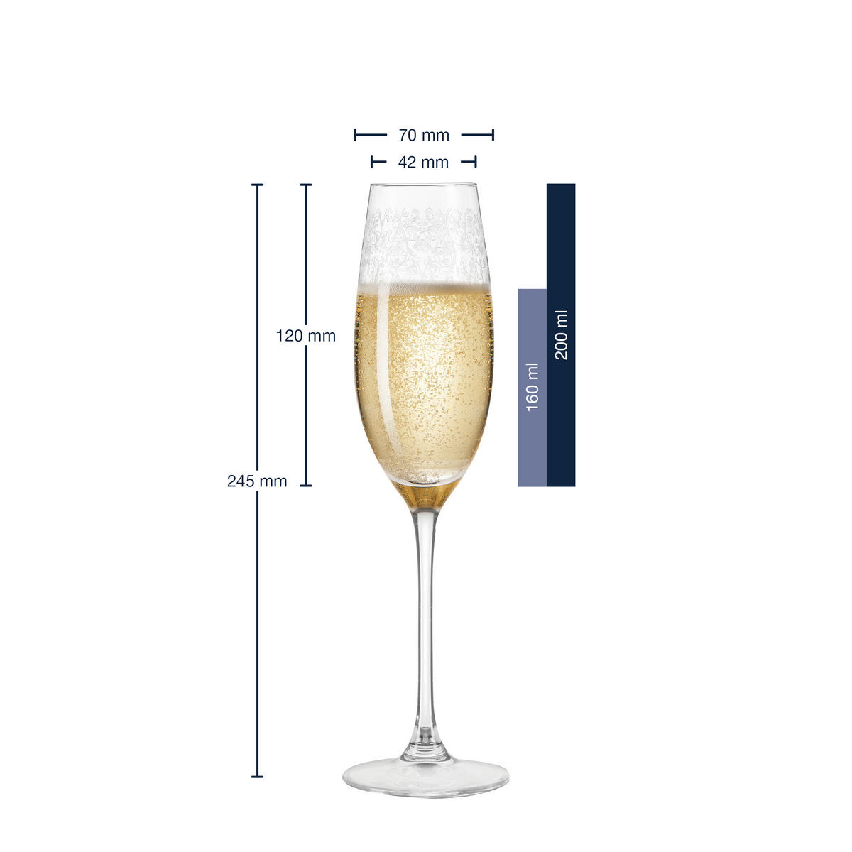 GLÄSERSET Chateau 6-teilig  - Transparent, LIFESTYLE, Glas (200ml) - Leonardo
