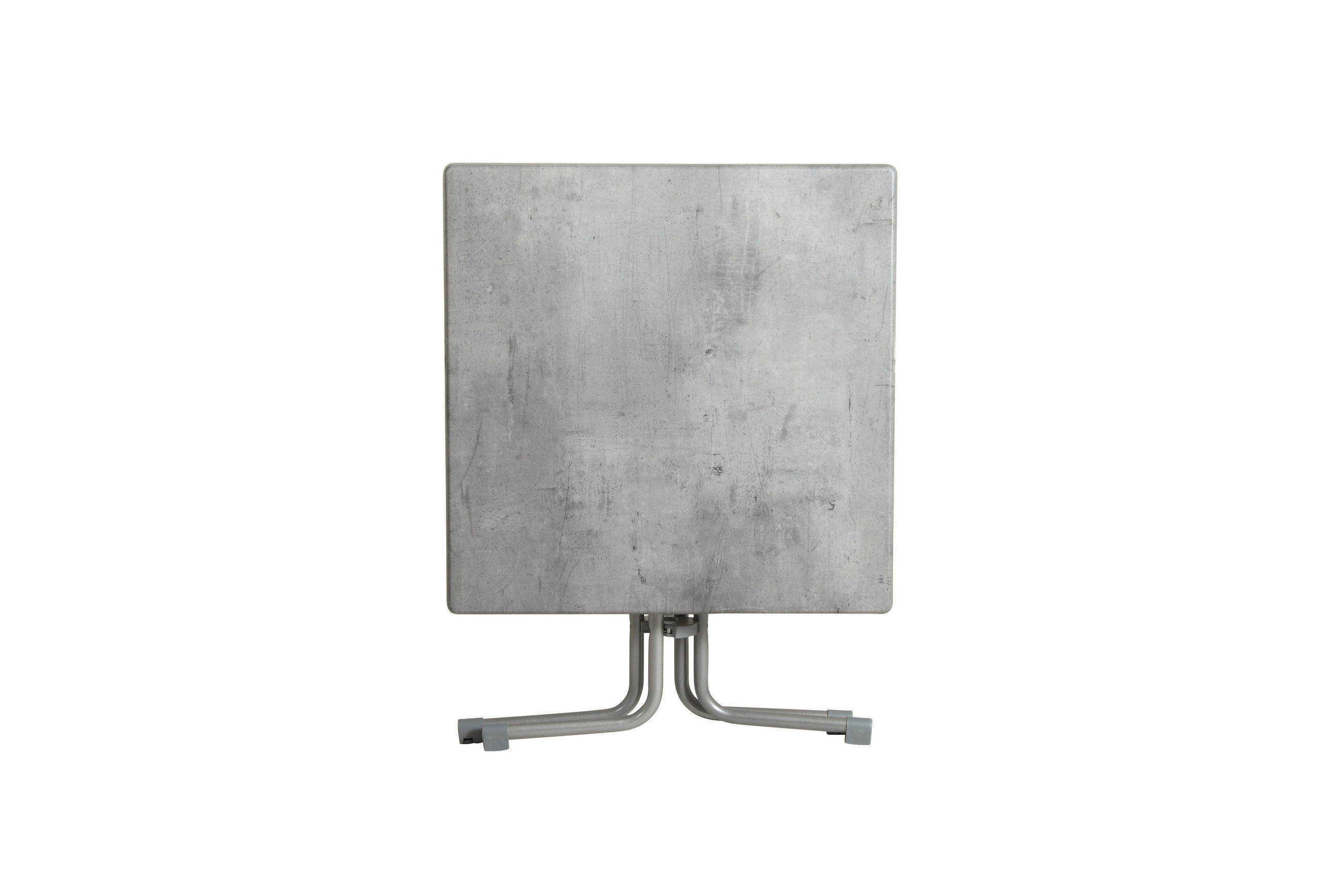 Thumbnail - Gardenson Gartenklapptisch, Grau, Platin, Metall, Holzwerkstoff, Betonoptik, quadratisch, Rundrohr, 70x72x70 cm, gastro-...