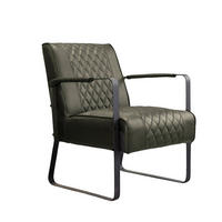 FOTELJ,  zelena tekstil - črna/zelena, Moderno, kovina/tekstil (65/82/76cm) - MID.YOU