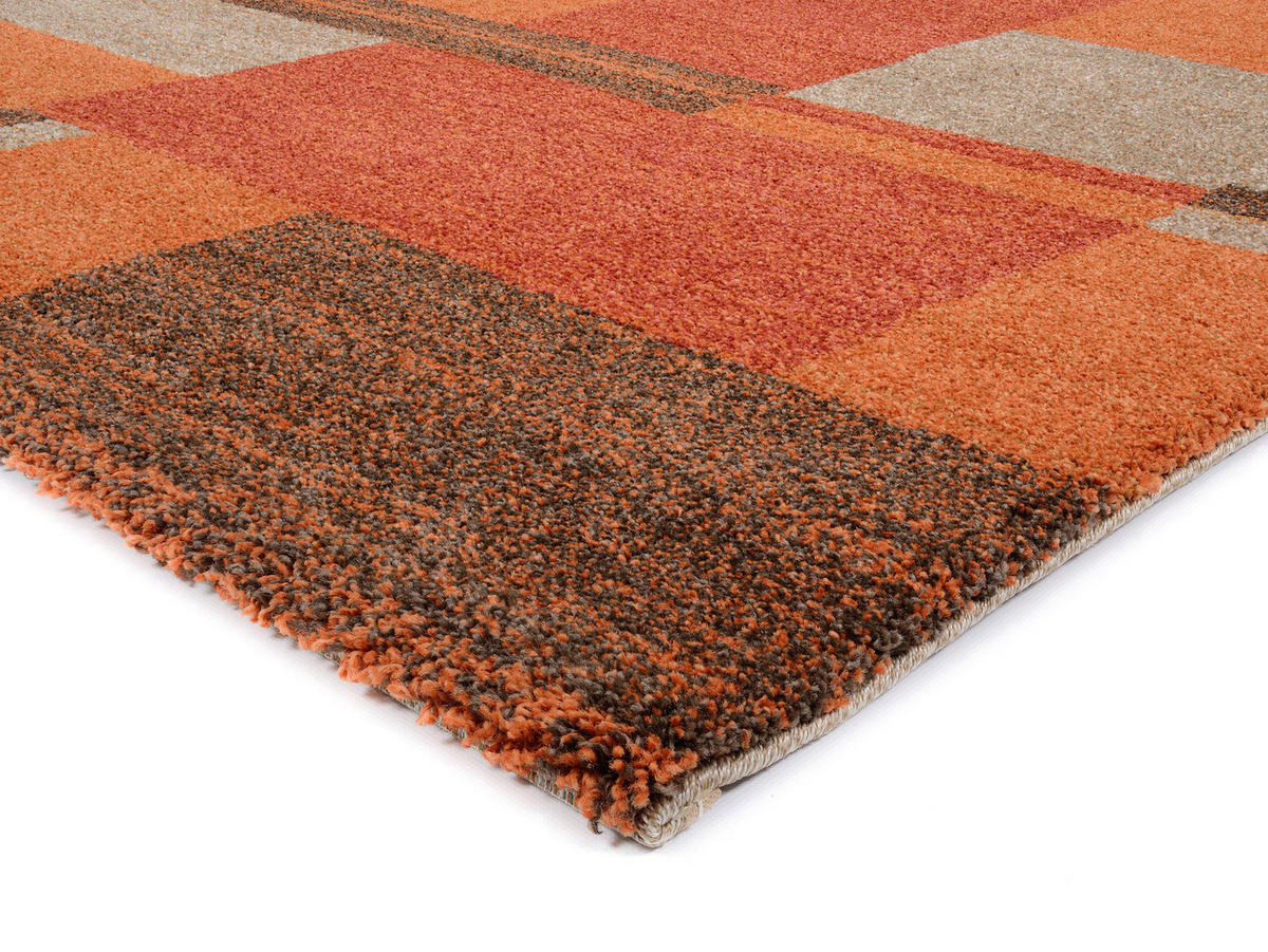 WEBTEPPICH 240/340 cm Palazzo Bloc Terracotta  - Terracotta, Design, Textil (240/340cm) - Novel