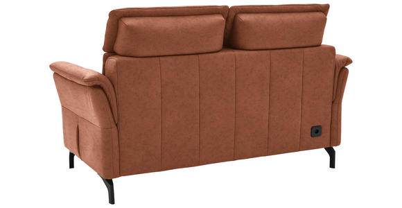 2-SITZER-SOFA in Leder Cognac  - Cognac/Schwarz, KONVENTIONELL, Leder/Metall (178/103/95cm) - Dieter Knoll